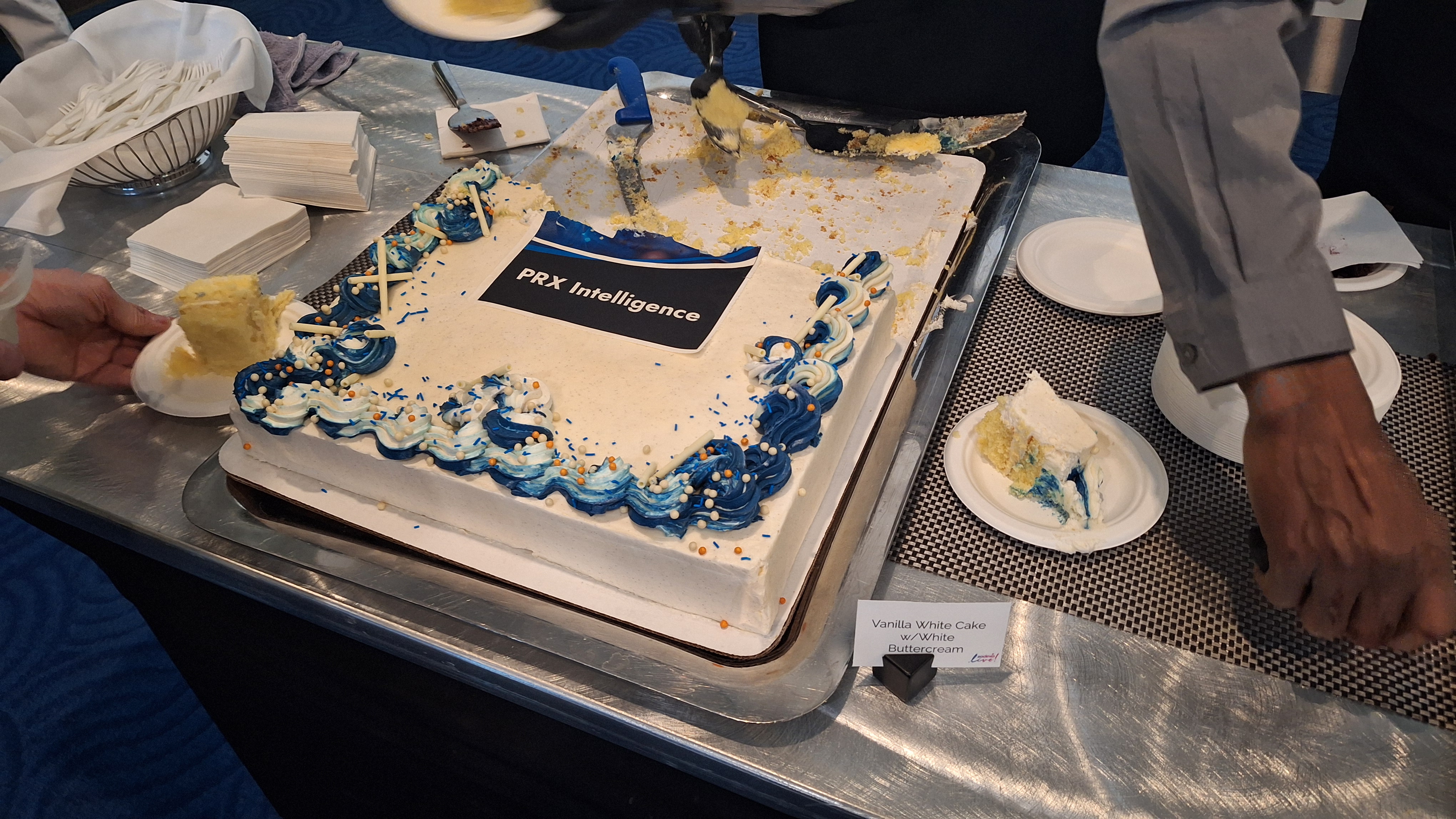 he reception had a gigantic cake with their journal cover on it. Super fancy!
